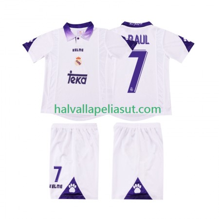 Jalkapallo Pelipaidat/Peliasut Real Madrid RAUL 7 Retro Lasten Kotipaita 1997 1998 Lyhythihainen